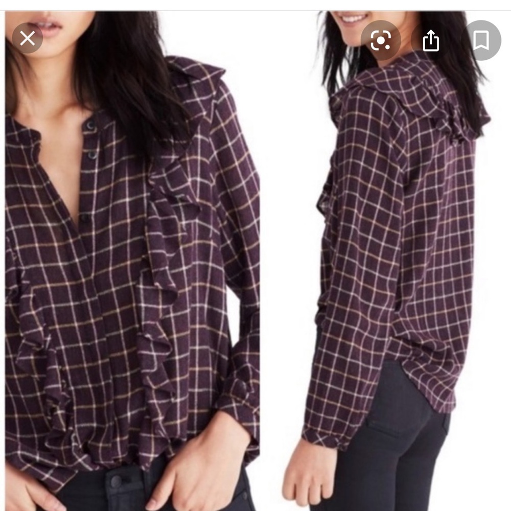 Madewell Ruffle Style shirt